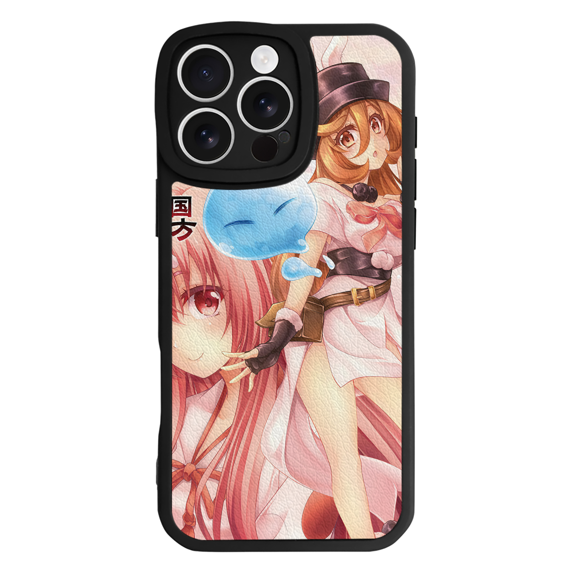 （画像用） 転スラ Regarding Reincarnated to Slime 【iPhone 16シリーズ対応】シリコンスマホケース（レザー調） 材質：シリコン